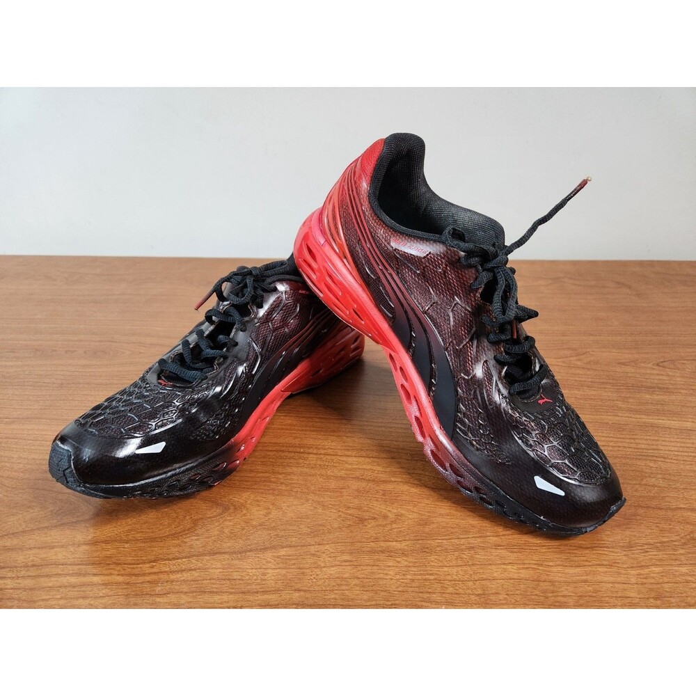 Vintage 2004 PUMA BioWeb Elite WebCage 186991 Black Red Men’s Sneakers Size 10